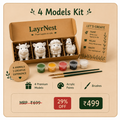 4 Models Kit – Farm Animal Painting Kit